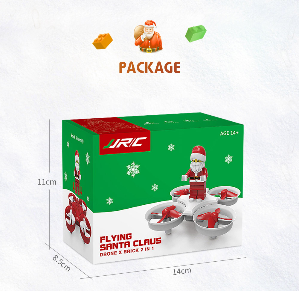 JJRC H67 Flying Santa Claus 2.4G 4CH 6-Axis Headless Mode Toy Brick RC Quadcopter RTF - Red
