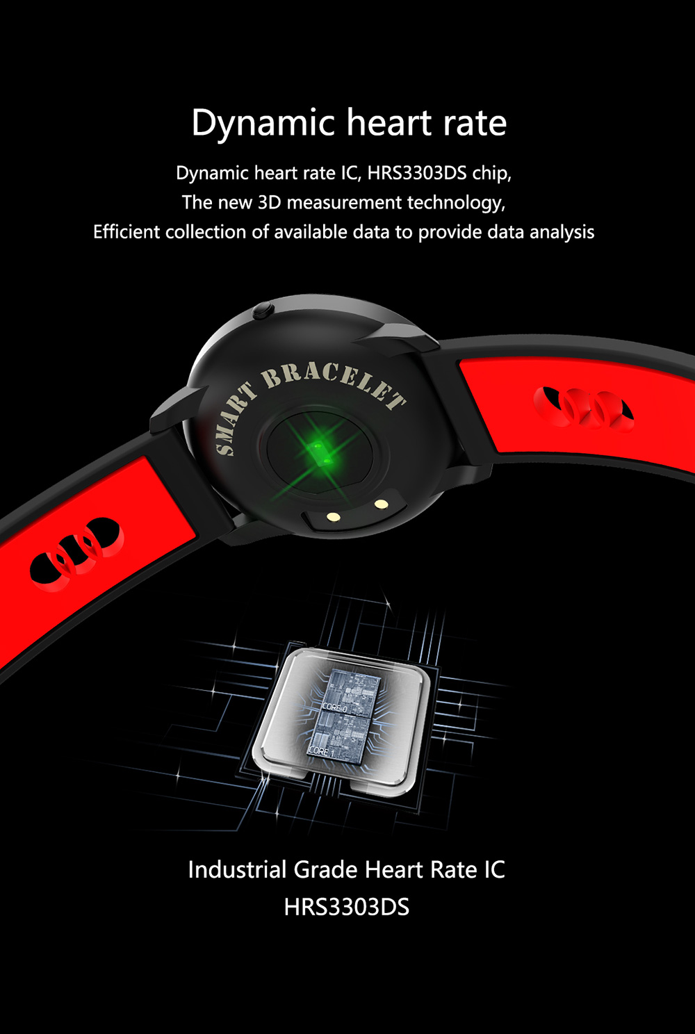 CF007 Smartwatch 0.96" OLED Display Bluetooth Fitness Tracker Heart Rate Monitor Push Notification Compatible with iOS Android - White
