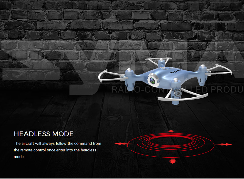 SYMA X21W WIFI FPV with HD Camera Altitude Hold Mode 4CH 6Aixs Gyro RC Quadcopter RTF - Blue