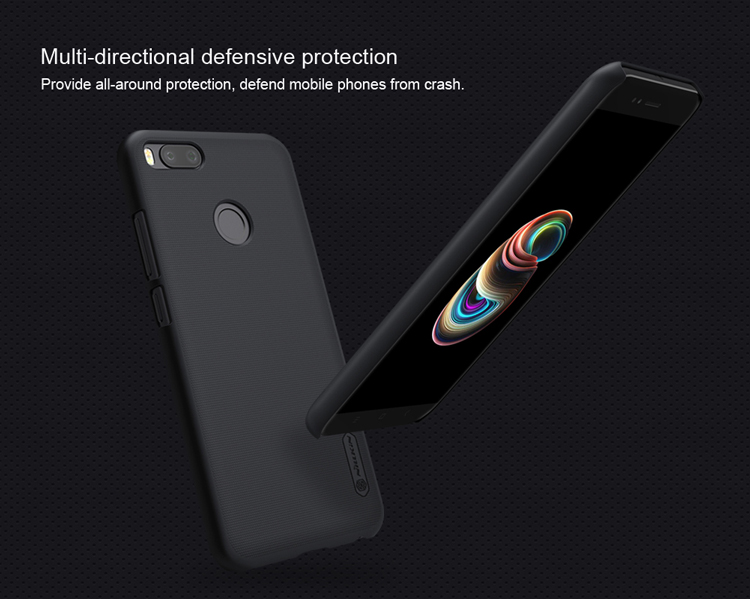 Black Xiaomi Mi 5X / Mi A1 Case NILLKIN Hard Protective Back Cover