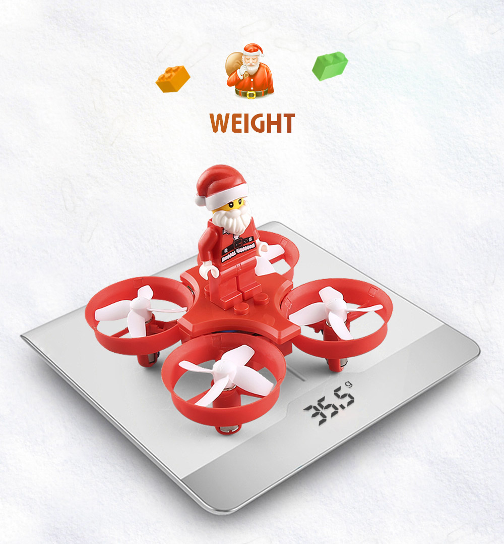 JJRC H67 Flying Santa Claus 2.4G 4CH 6-Axis Headless Mode Toy Brick RC Quadcopter RTF - Red