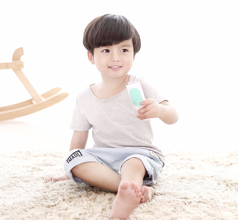 Xiaomi Yueli Electric Hair Clipper Safe Waterproof Silent Motor Rechageable Hair Cutter for Children -Orange