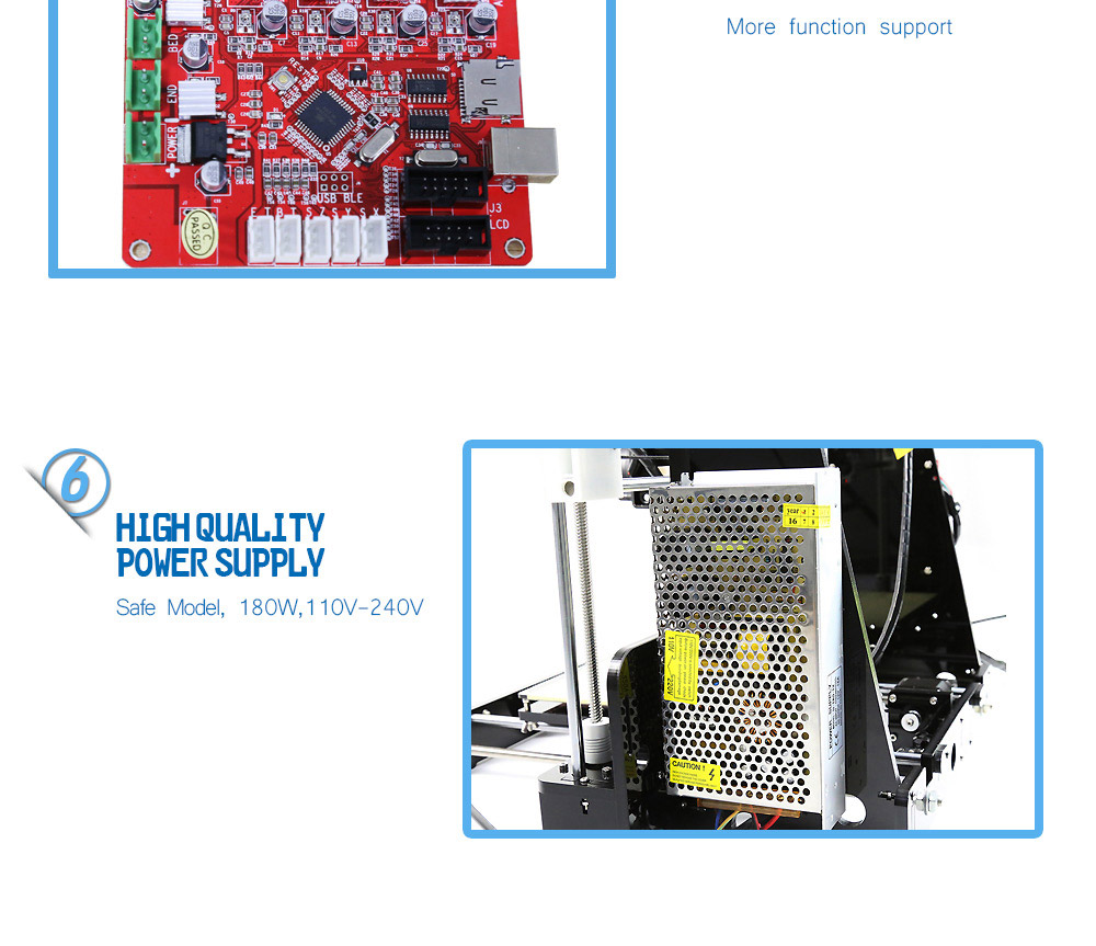 Anet A8 3D Printer Prusa i3 DIY 3D Printer Kit - Black