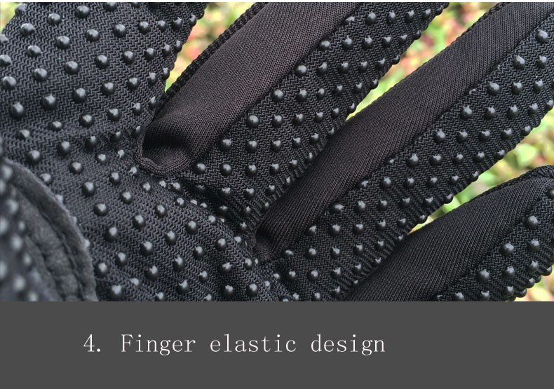 Riding Tribe MCS-17 Long Finger Motorcycle Racing Gloves Anti-slip Touch Screen Gloves for Motorbike M/L/XL - Black