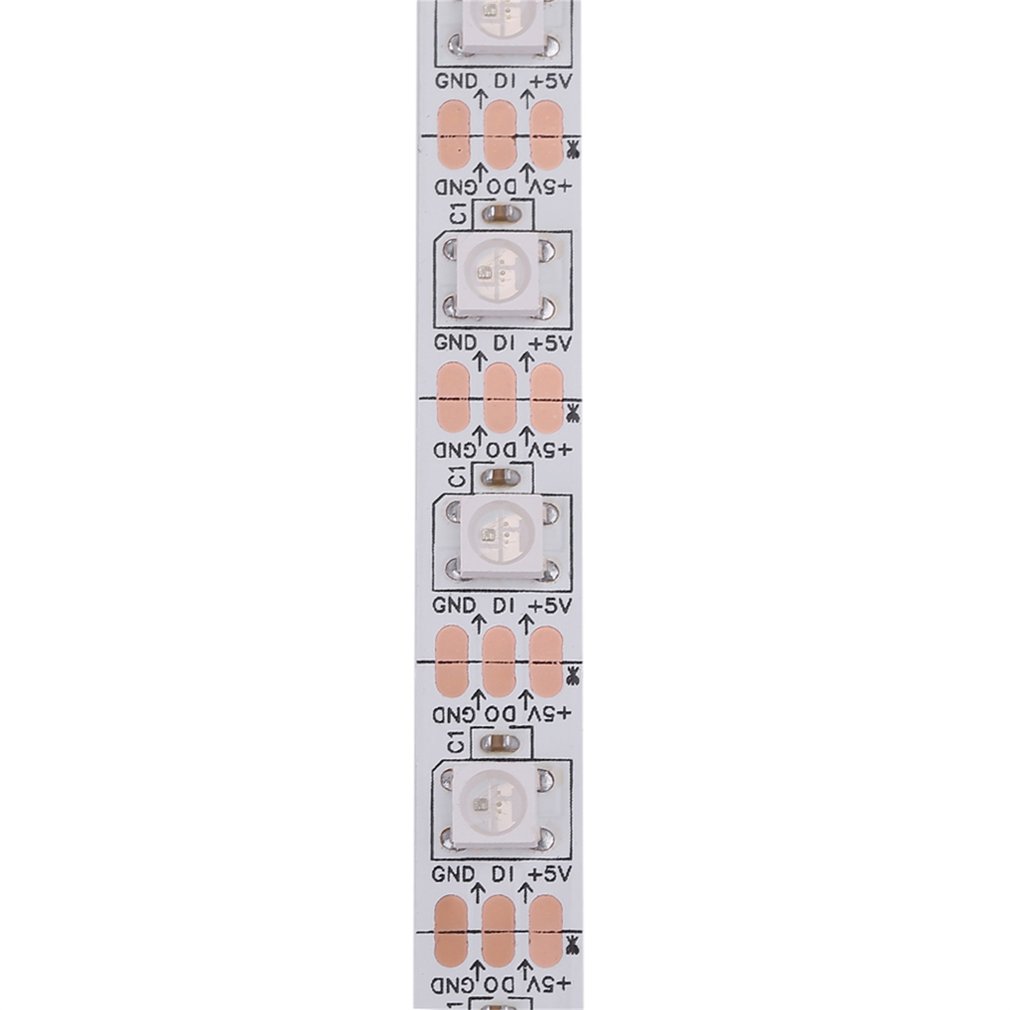 ZJ169500 Ws2812b RGB Led Strip 5050 Leds 1m 60 Leds Flexible Led Lights Home Decoration