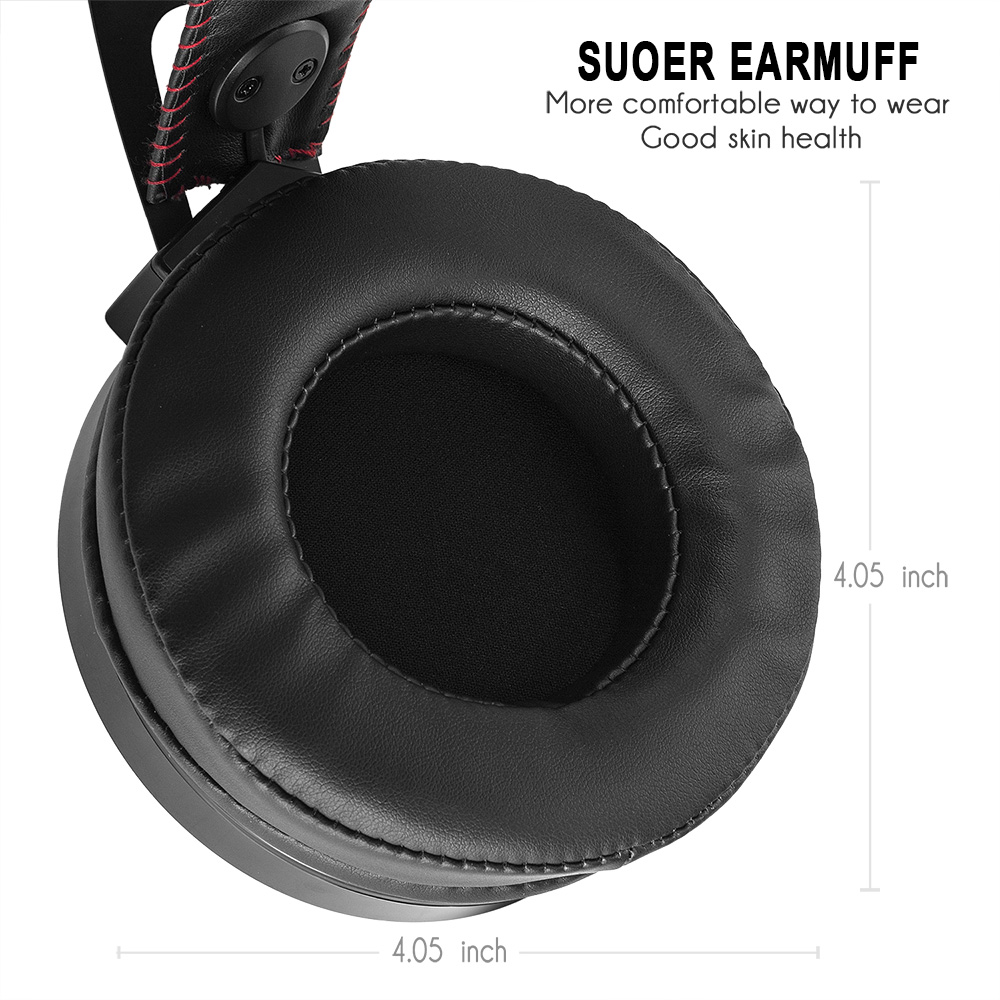 ONIKUMA M180 Gaming Headphone with Mic Stereo Bass with Noise Isolation for PS4 Xbox One S Phone - Black + Red
