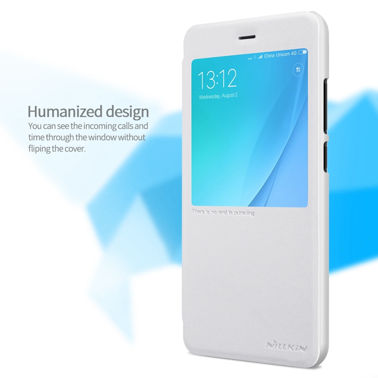 White Xiaomi Mi 5X/ Mi A1 Leather Case Nillkin Sparkle Protective Back Cover