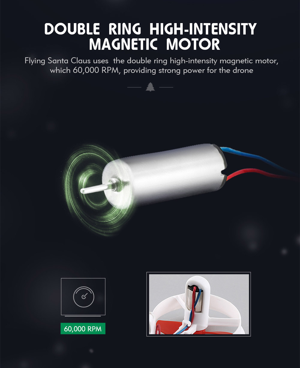 JJRC H67 Flying Santa Claus 2.4G 4CH 6-Axis Headless Mode Toy Brick RC Quadcopter RTF - White