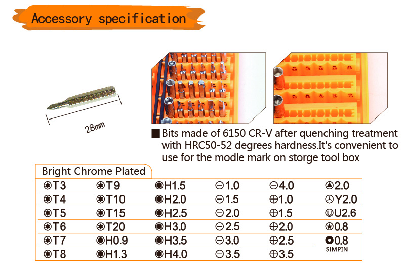 JAKEMY JM-8150 52 in 1 Screwdriver Set Multi-function Repair Tools for RC Model Electronics