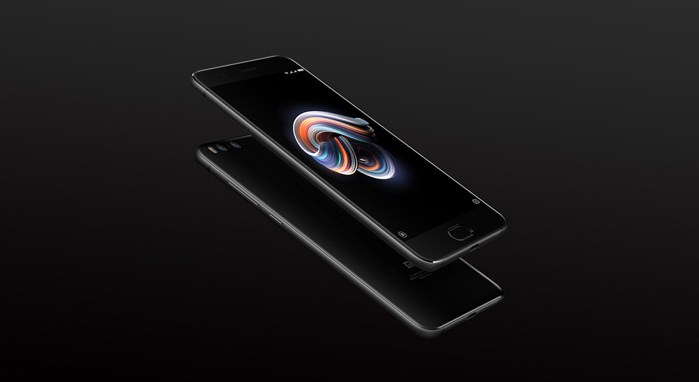 Xiaomi Mi Note 3 5.5 Inch 4G LTE Smartphone Dual 12.0MP Rear Cam + 16.0MP Front Cam 6GB 128GB Snapdragon 660 Android 7.1 NFC QC3.0 Four-sided Curved Glass Body - Black