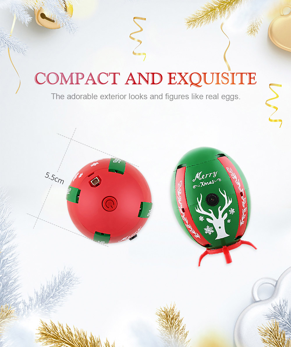 JJRC H66 X-mas Egg 720P WIFI FPV Selfie Drone with Gravity Sensor Transmitter Altitude Hold Mode RC Quadcopter RTF - Red