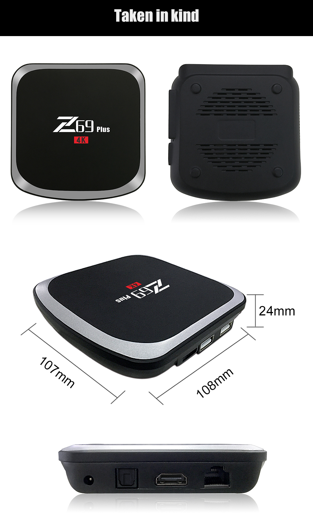 Z69 Plus Android 7.1.2 Amlogic S912 3GB/32GB KODI 17.3 4K TV BOX 802.11AC WIFI Gigabit LAN Bluetooth HDMI