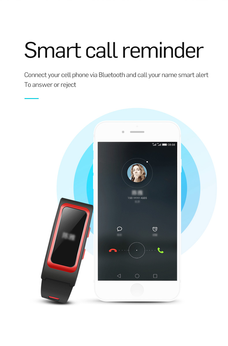 T28 Bluetooth Smart Band IP68 Dynamic Heart Rate Monitor GPS Tracker Temperature Altitude Bluetooth Smart Wristband Fitness Tracker - Red