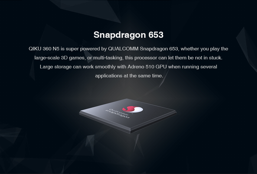 QIKU 360 N5 5.5 Inch 4G LTE Smartphone FHD Screen 6GB 64GB Snapdragon 653 Octa Core 13.0MP+8.0MP Cam Touch ID 4000mAh Fast Charge - Black