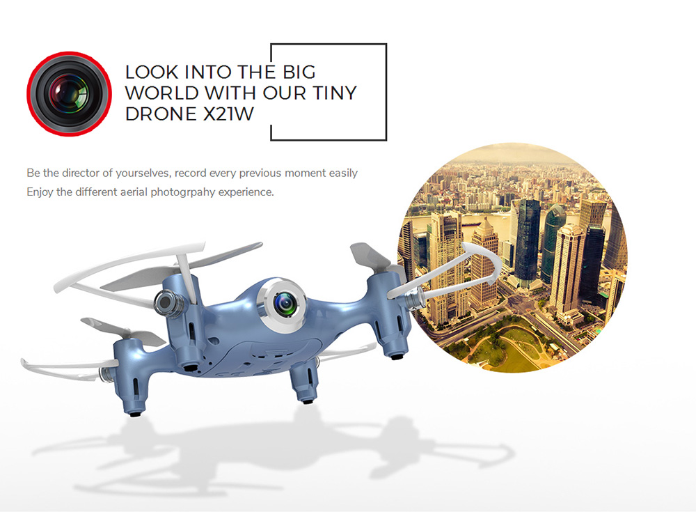 SYMA X21W WIFI FPV with HD Camera Altitude Hold Mode 4CH 6Aixs Gyro RC Quadcopter RTF - Gold