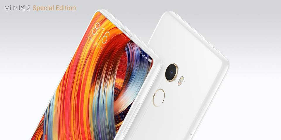 Xiaomi Mi Mix 2 5.99 Inch 4G LTE Smartphone 8GB 128GB 12.0MP Cam Snapdragon 835 Octa Core Android 7.1 NFC VoLTE Ceramic Unibody - Black