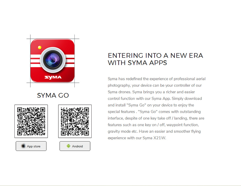 SYMA X21W WIFI FPV with HD Camera Altitude Hold Mode 4CH 6Aixs Gyro RC Quadcopter RTF - Gold