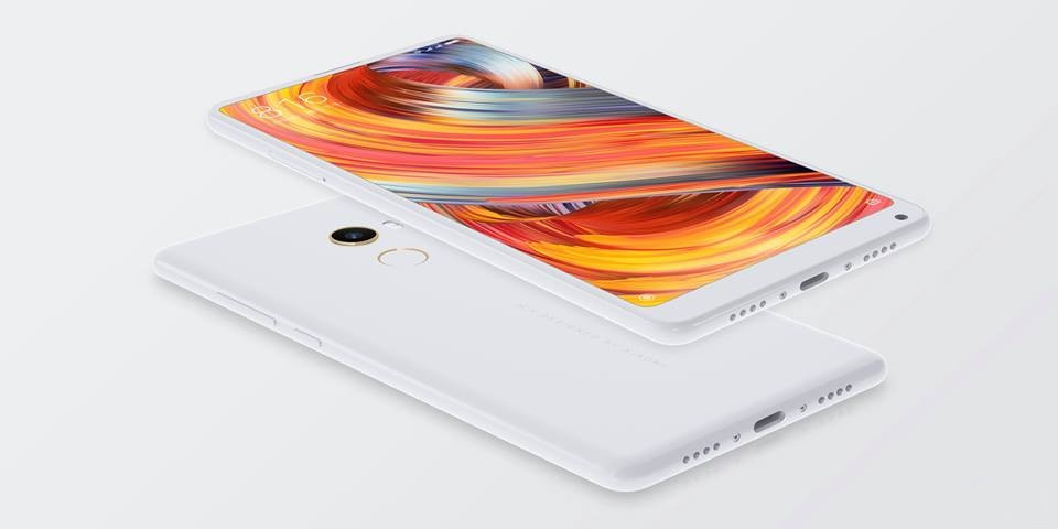 Xiaomi Mi Mix 2 5.99 Inch 4G LTE Smartphone 8GB 128GB 12.0MP Cam Snapdragon 835 Octa Core Android 7.1 NFC VoLTE Ceramic Unibody - Black