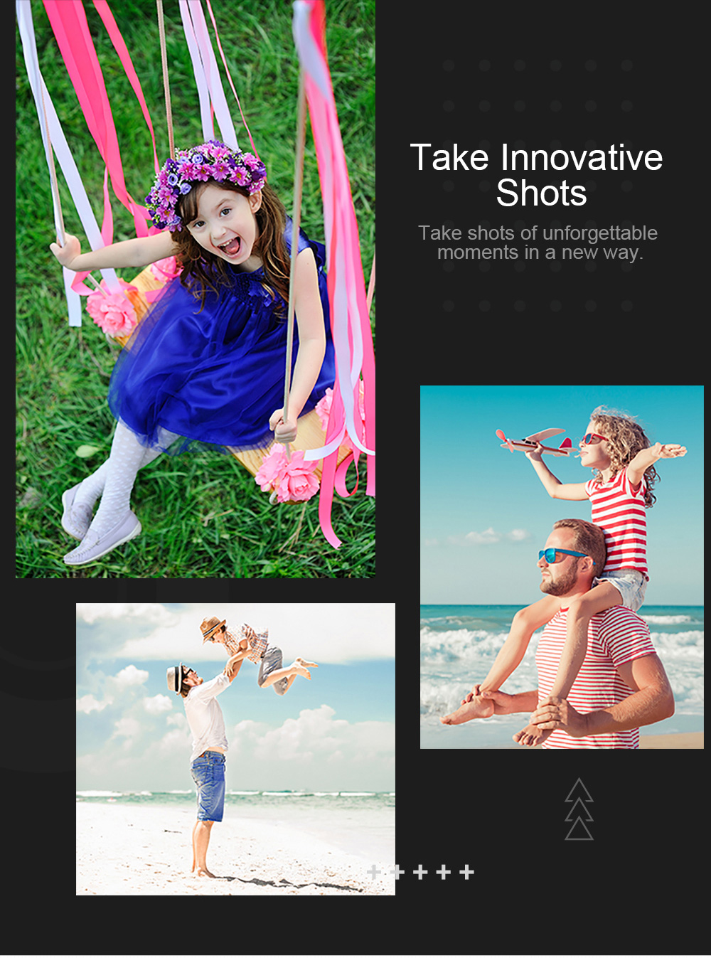 JJRC H47 ELFIE Plus 720P WIFI FPV Foldable Selfie Drone With Gravity Sensor Control Altitude Hold Mode RTF - Blue