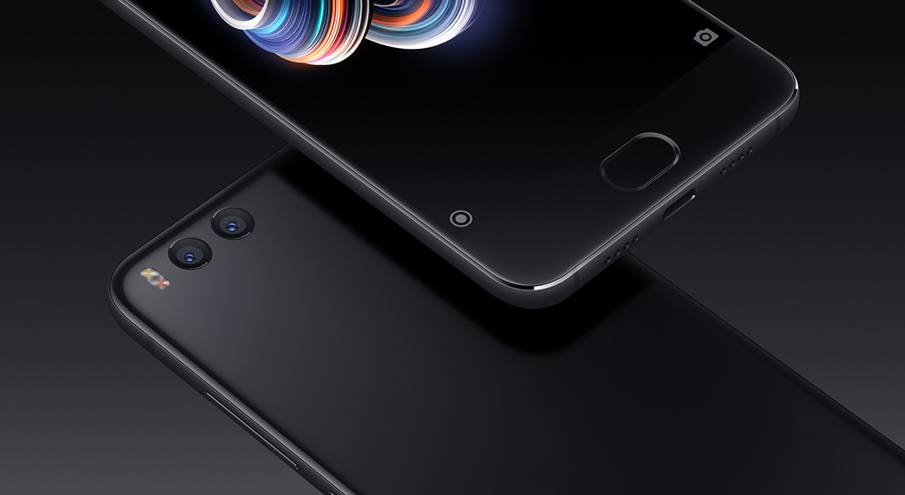 Xiaomi Mi Note 3 5.5 Inch 4G LTE Smartphone Dual 12.0MP Rear Cam + 16.0MP Front Cam 6GB 128GB Snapdragon 660 Android 7.1 NFC QC3.0 Four-sided Curved Glass Body - Black