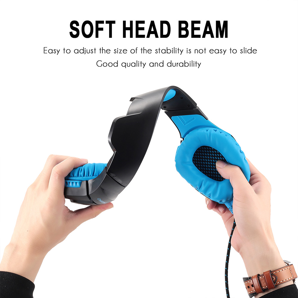 ONIKUMA K1-B Gaming Headphone with Mic Active Noise-canceling for PS4 XBOX ONE - Blue