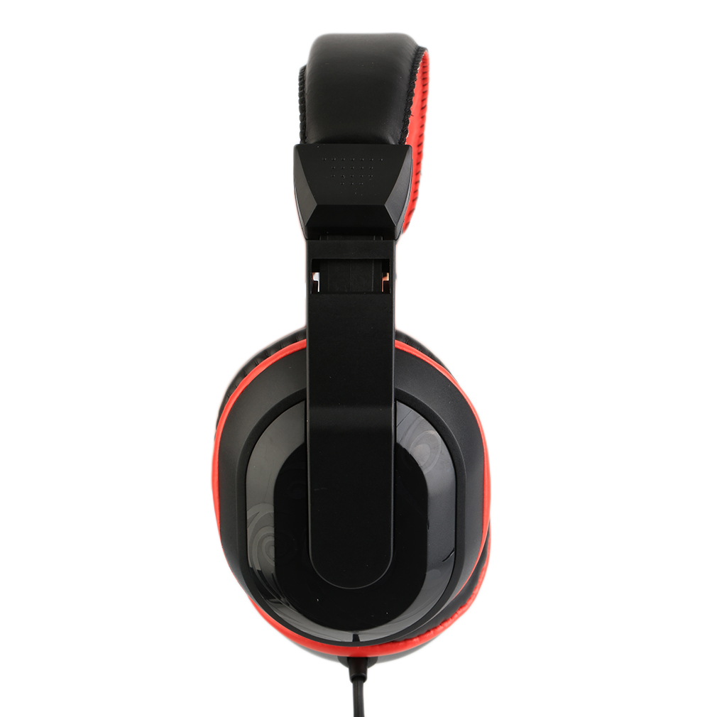 3.5mm Adjustable Gaming Headphones Stereo Noise-canceling Headset - Black & Red