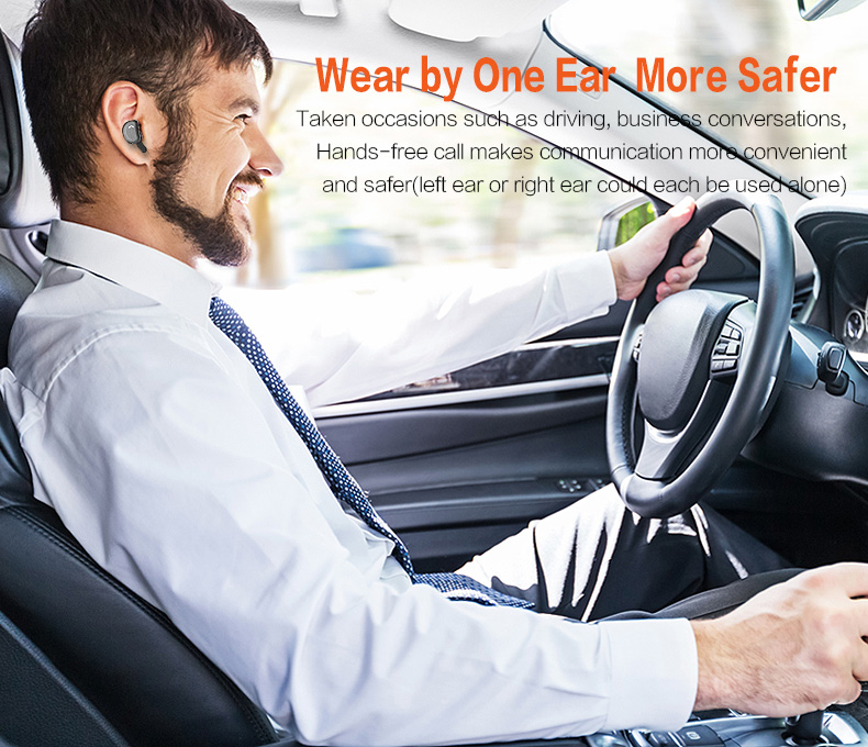 SYLLABLE D9 TWS Bluetooth Earbuds with Charging Dock One Key Operation Sweatproof - Black