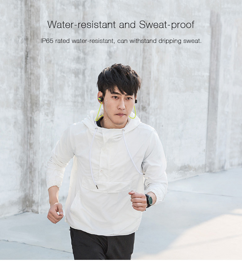 Ticwatch Ticpods Wireless Bluetooth 4.1 Music Sport Earbuds with Mic Ear-hook Design IP65 Water-resistant