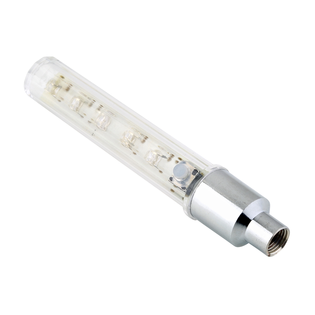 ZH00600 5 LED Cycling Bike Bicycle Motorcycle Car Tire Wheel Spoke Flash Light Set Lamp Kit - White