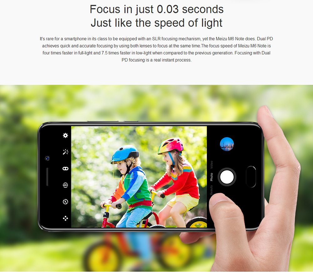 Meizu M6 Note 5.5 Inch 4G LTE Smartphone Snapdragon 625 Octa Core 3GB 32GB 12.0MP Dual Rear Camera Android 7.1 4000mAh Fast Charge - Gold