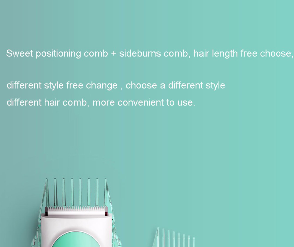 Xiaomi Yueli Electric Hair Clipper Safe Waterproof Silent Motor Rechageable Hair Cutter for Children -Orange