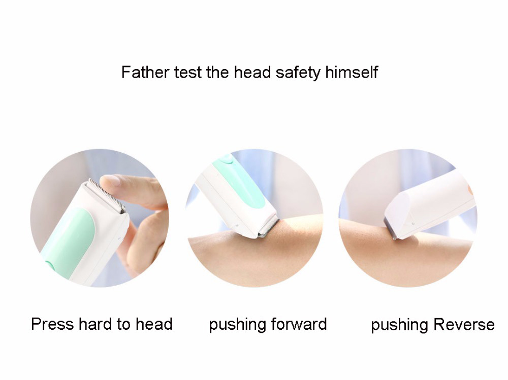 Xiaomi Yueli Electric Hair Clipper Safe Waterproof Silent Motor Rechageable Hair Cutter for Children -Orange