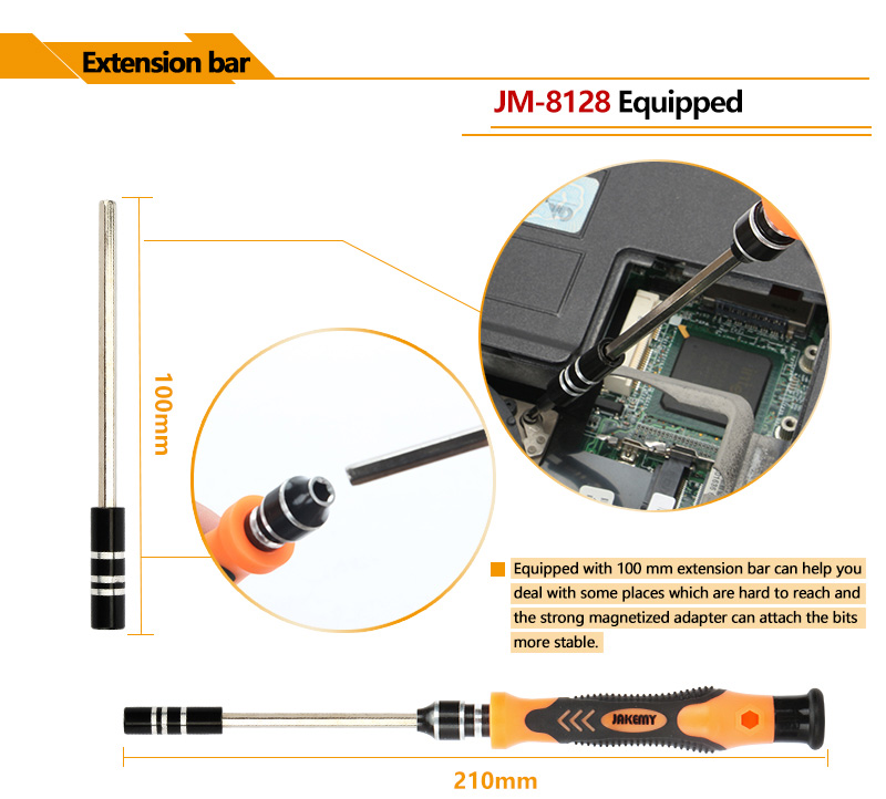 JAKEMY JM-8128 45 in 1 Screwdriver Set Multi-function Repair Tools