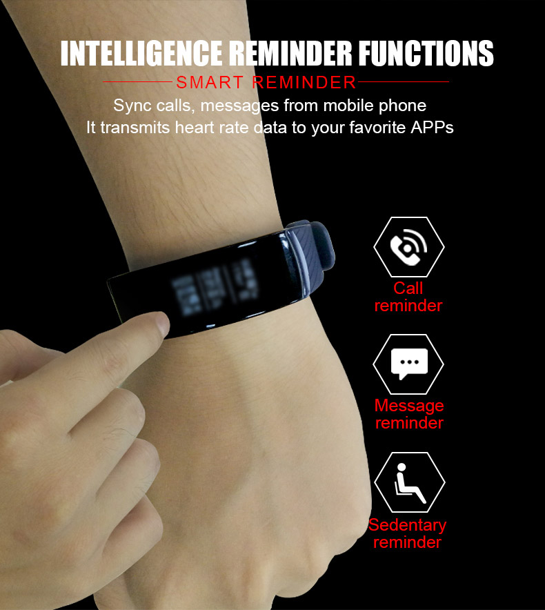 New P5 Sport Tracker With GPS Heart Rate Monitor Activity Tracker Fitness Bracelet For IOS/Android -Blue