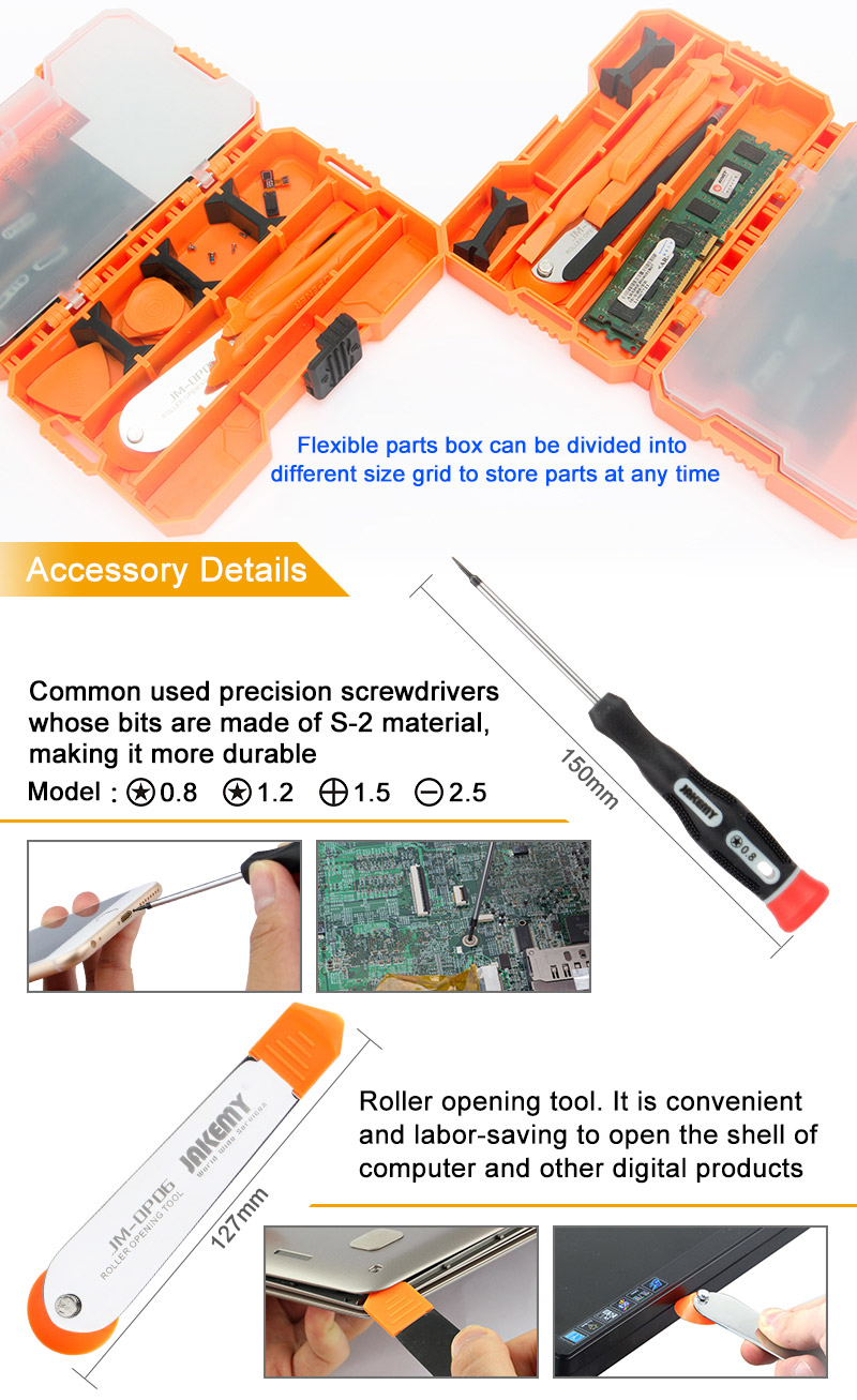 JAKEMY JM-9103 18 in 1 Multi-function Screwdriver Set