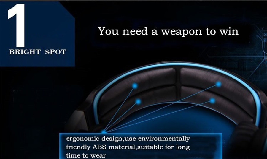 SADES SA-810 Gaming Headphones with Mic Stereo Bass Noise Canceling - Black + Blue