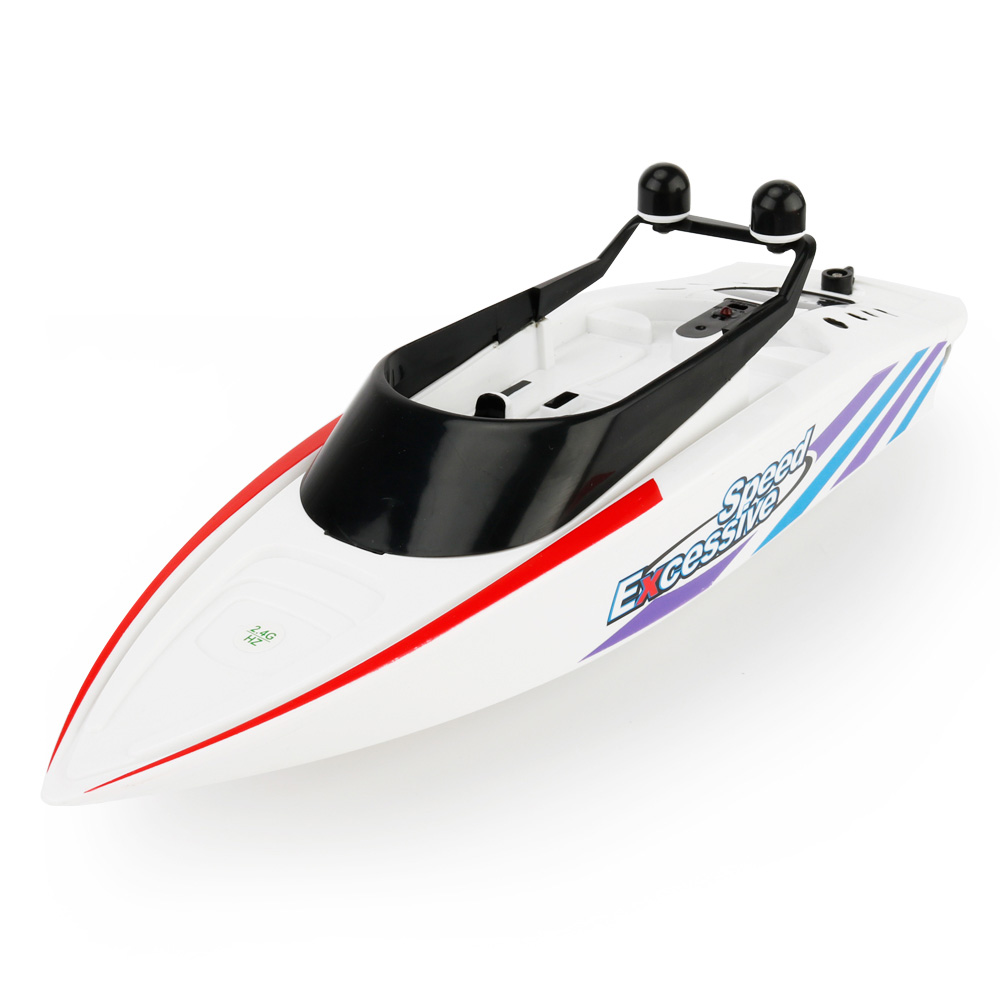 CREATE TOYS 3323 2.4G 4CH Brushed RC Racing Boat RTR - White