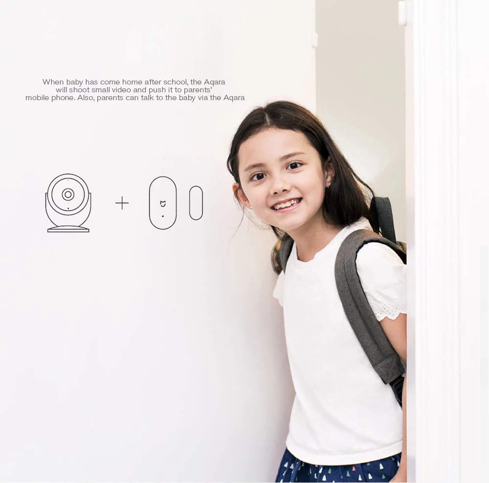 Xiaomi Mijia Aqara Smart 1080P IP Camera Linkage Alarm 180 Degree Zigbee Night Vision Home Security Camera -White