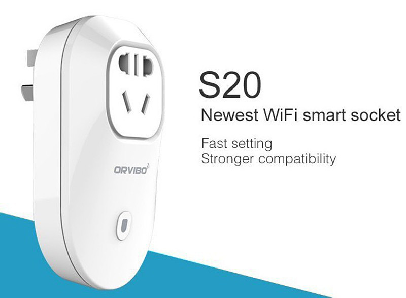 Orvibo S20C Smart WiFi Socket App Remote Control Timing Switch Wireless Socket for Smart Home System -White