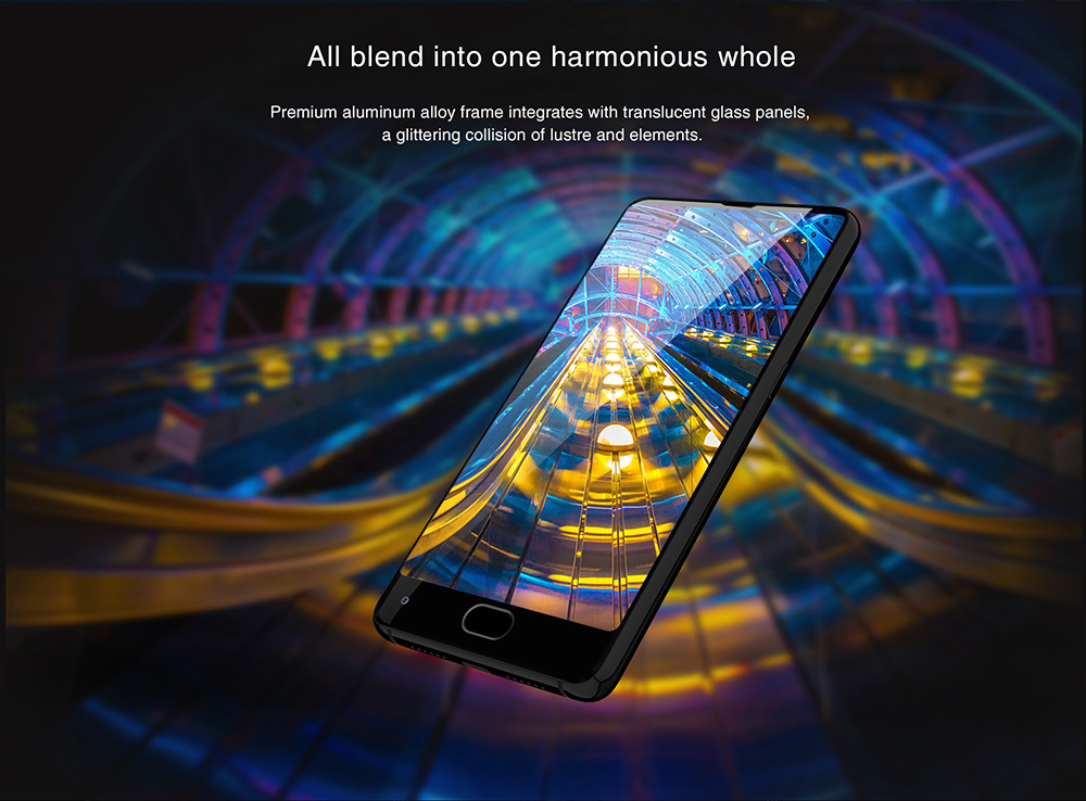 UHANS MX 5.2 Inch Smartphone HD Screen MTK6580 Quad Core 2GB RAM 16GB ROM 8.0MP Cam Android 7.0 Touch ID 3000mAh - Black