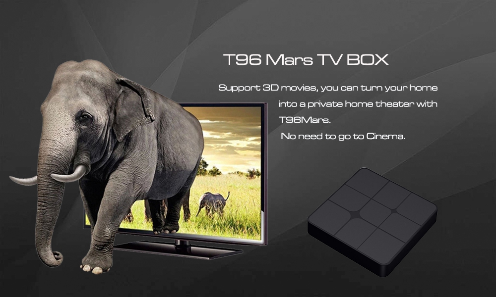 T96 Mars RK3229 KODI H.265 4K 10Bit 1GB/8GB Android TV BOX 802.11 b/g/n WIFI LAN