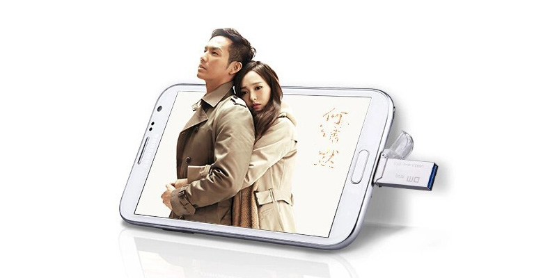 DM PD009 OTG USB 3.0 Micro USB 16GB USB Flash Drive - Silver