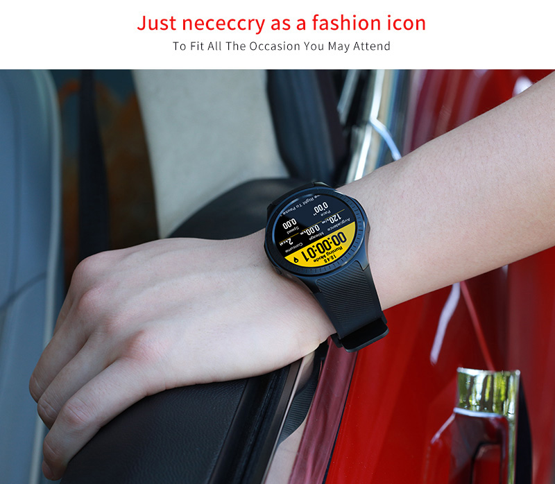 L1 GPS Bluetooth MTK2503 64MB RAM 128MB ROM 16GB TF Card SMS Reminder Siri Multi-mode Sports Smart Watch - Black