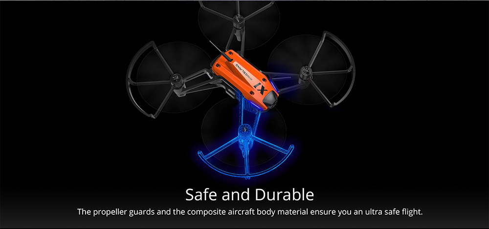 Wingsland X1 WIFI FPV Micro Module Racing Drone with Optical Flow Positioning BNF - Orange