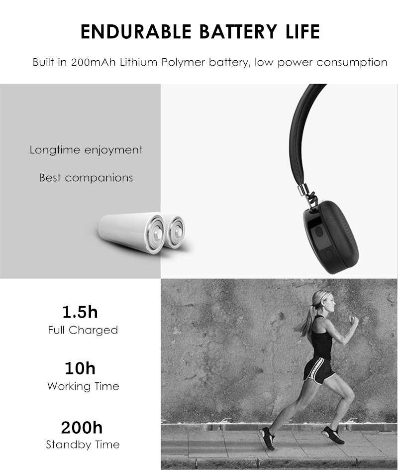AEC BQ668 On-ear Bluetooth Headphones with Mic HiFi Noise Cancelling Aux-in Heavy Bass - Black