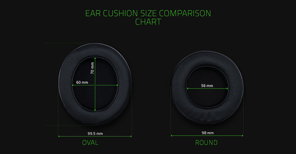 Razer Kraken Pro V2 Analog Gaming Headset with Retractable Mic Oval Ear Cushions - Green