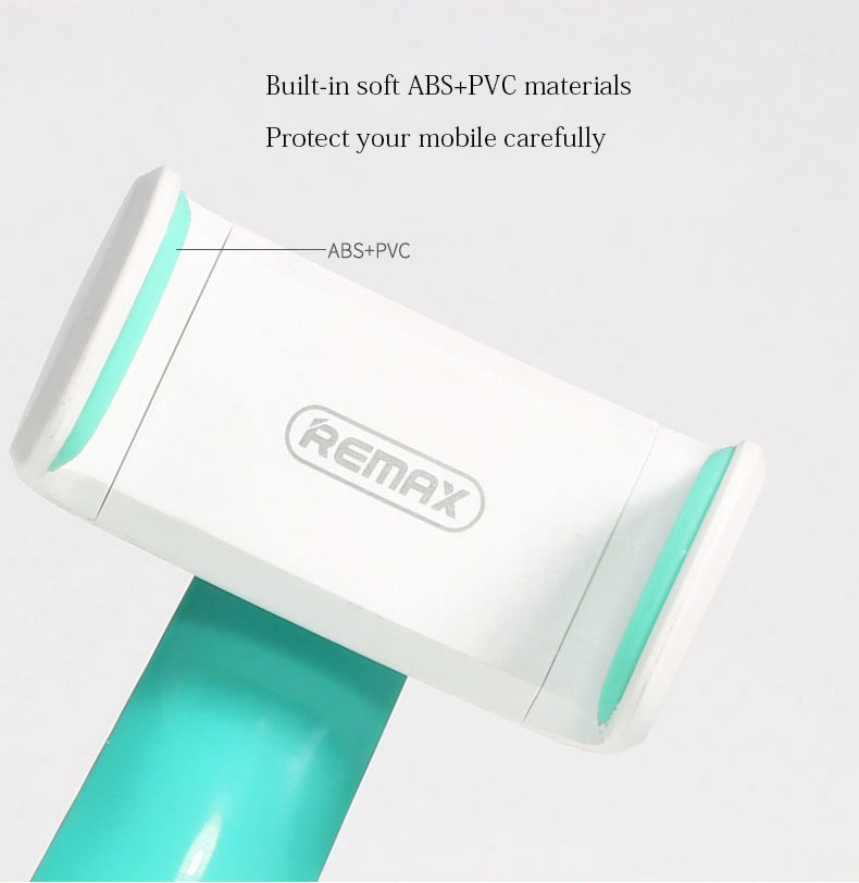 Remax RM-15 Universal Car Phone Holder 360 Degree Rotation Portable Sucking Disc Car Bracket - White + Blue