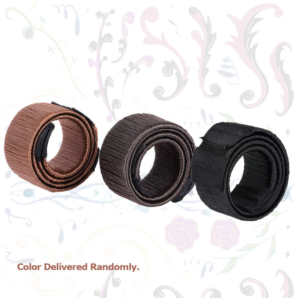 Hair Accessories Synthetic Wig Donuts Bud 21cm Head Band Ball French Twist Magic DIY Tool Bun Maker -Beige