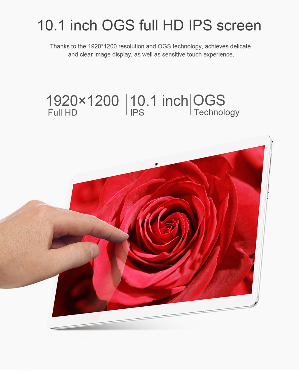 Teclast 98 10.1 Inch Screen Octa Core 1.5GHz Android 6.0 MT6753 Dual-band WIFI 2GB LPDDR2 RAM 32GB eMMC ROM - White