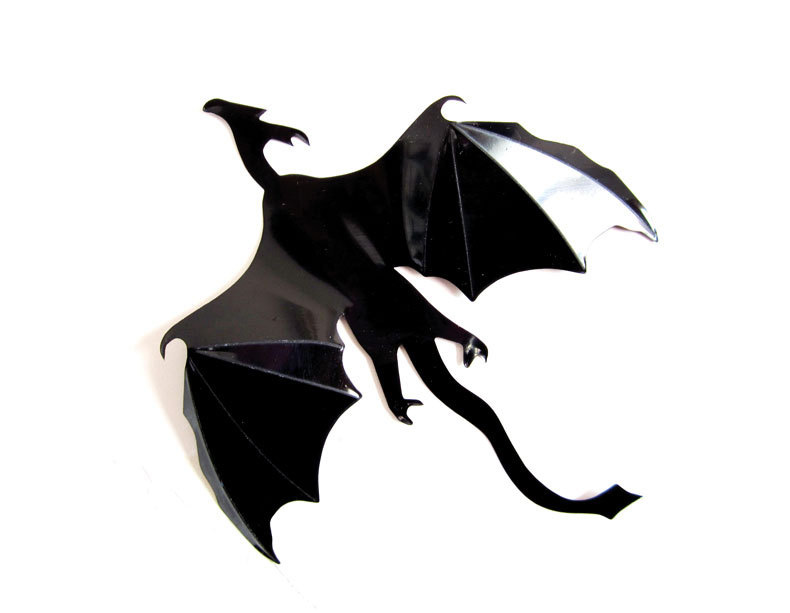 7PCS Halloween Dragon 3D Wall Sticker Waterproof Removeable Stick Art Mural Claw Sticker Home Decor